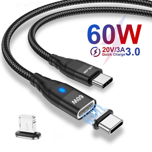 Cavo usb magnetico tipo c - usb, magnetico,