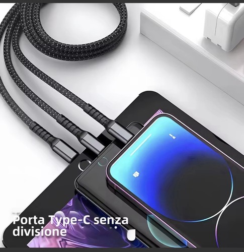 Cavo ricarica 1 - ricarica, 3-in-1