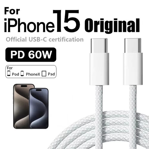 Cavo usb 60w - usb-c, ricarica