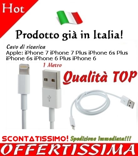 Cavo ricarica iphone plus - iphone, 7