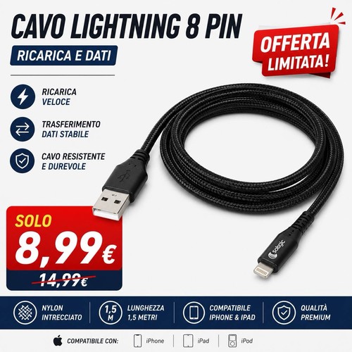 Cavo iphone pin ricarica - ,