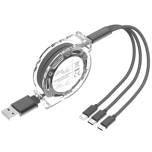Cavo usb dati retrattile in - cavo, 3